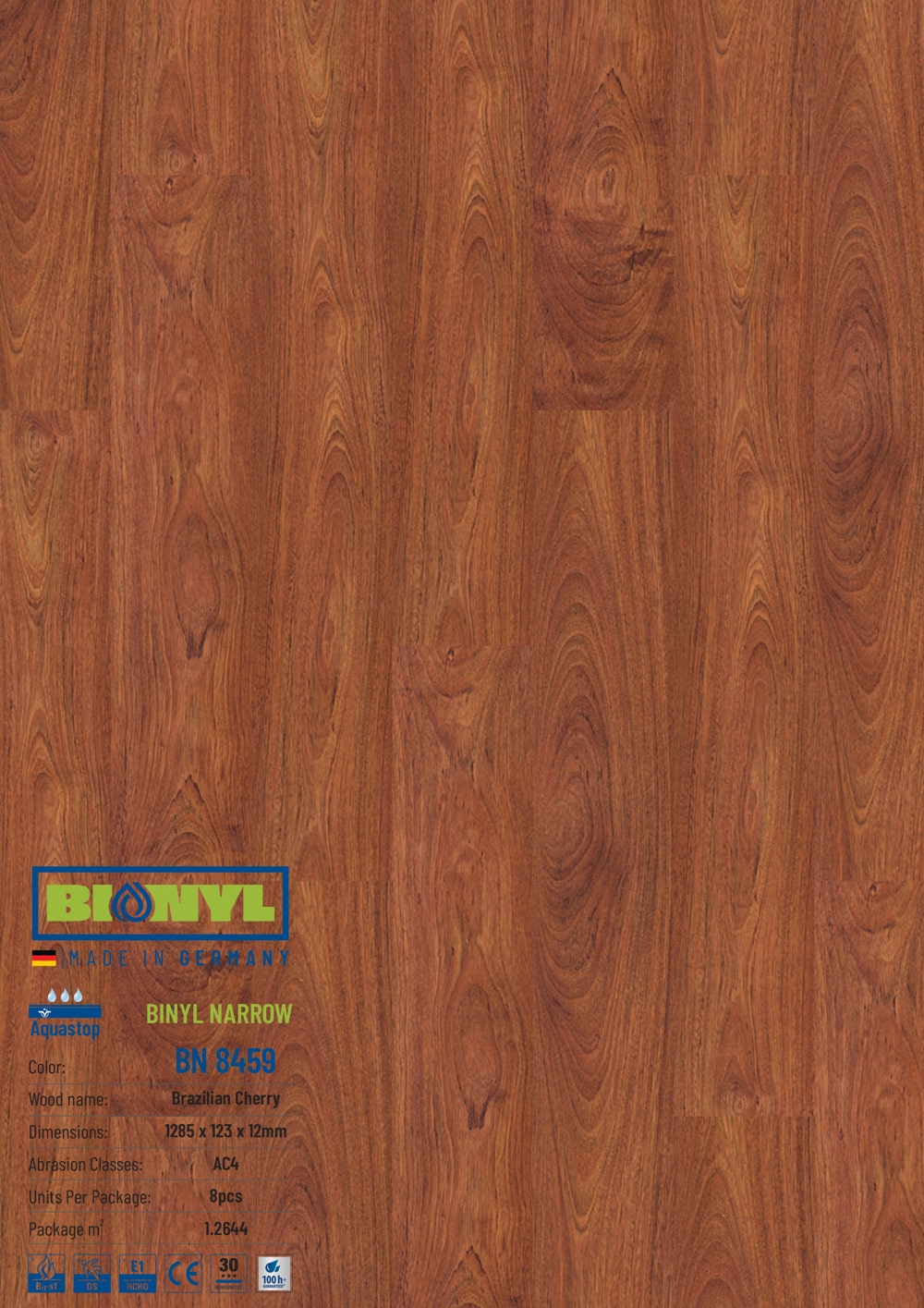 Sàn gỗ công nghiệp đức Binyl Narrow – 12mm BN8459