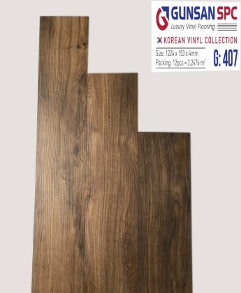 Sàn nhựa hèm khóa Gunsan 4mm