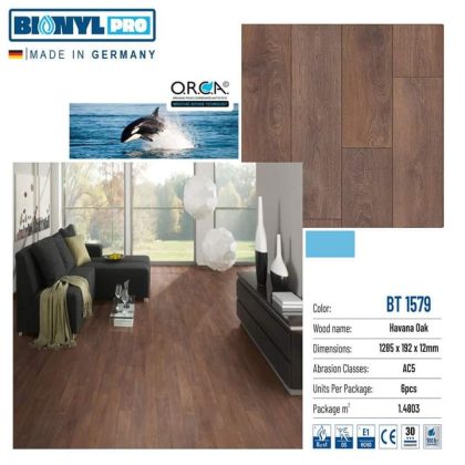 Sàn gỗ Binyl Pro 12mm BT1579