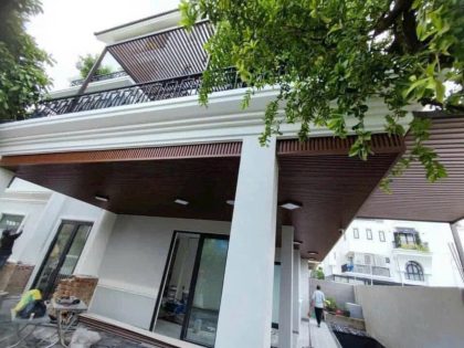 ỐP trần hiên gỗ nhựa ngoài trời