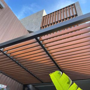 ỐP trần hiên gỗ nhựa ngoài trời