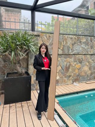 ỐP MẶT BẬC Cầu Thang Gỗ Nhựa & vách cầu thang
