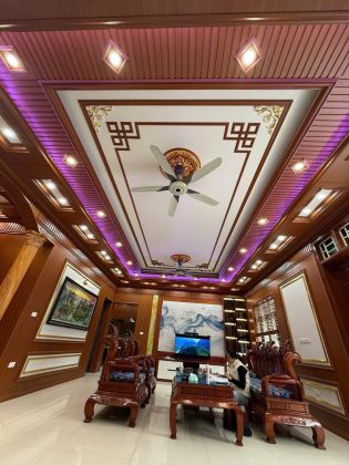 Trần nhựa giật 2 cấp