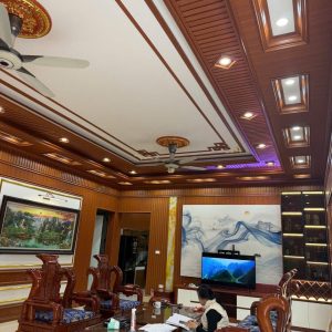 Trần nhựa giật 2 cấp