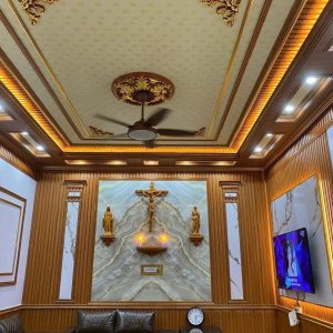 Trần nhựa giật 2 cấp